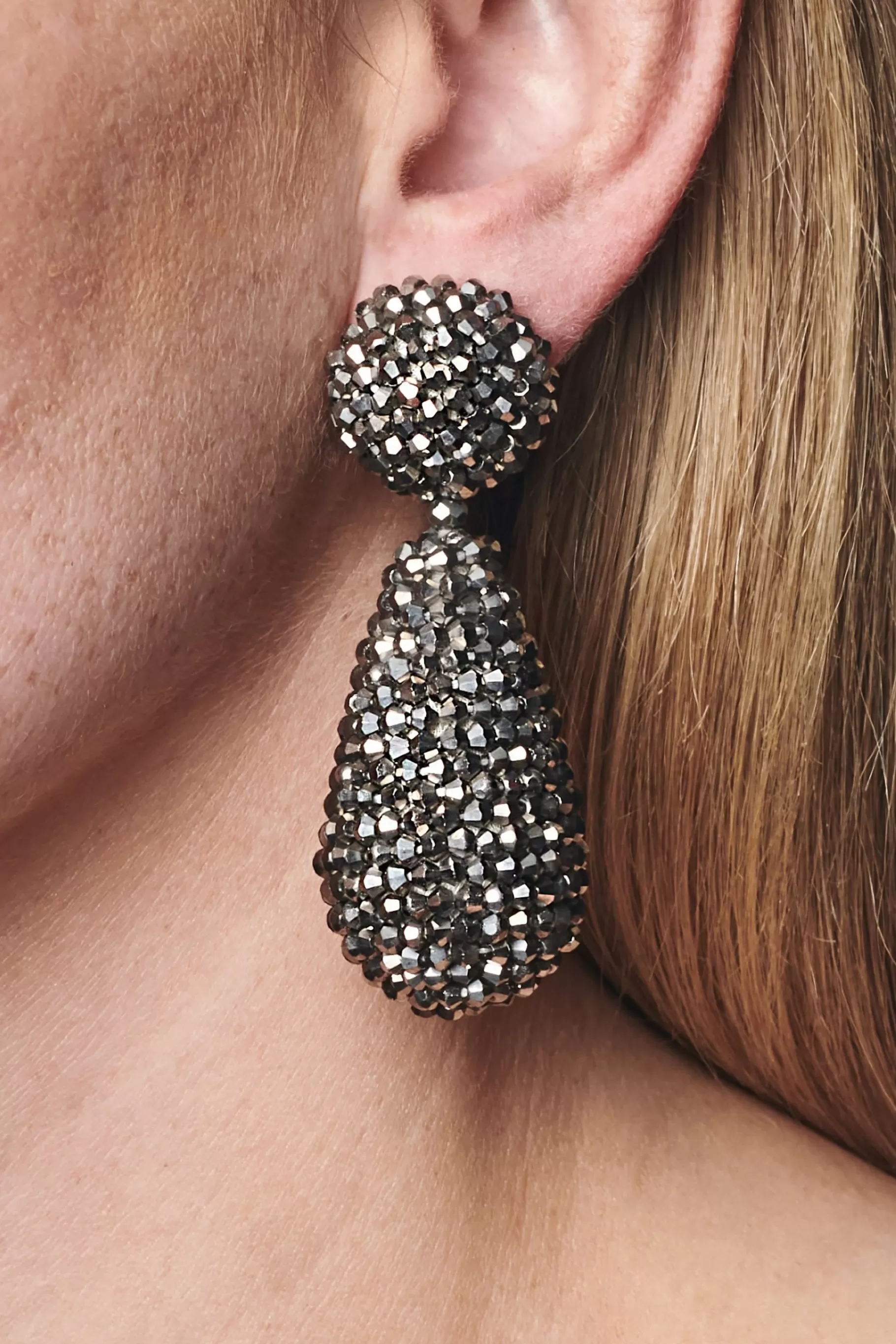 Earrings-Sachin & Babi Earrings Alena Earrings-Metallic Faceted Beads