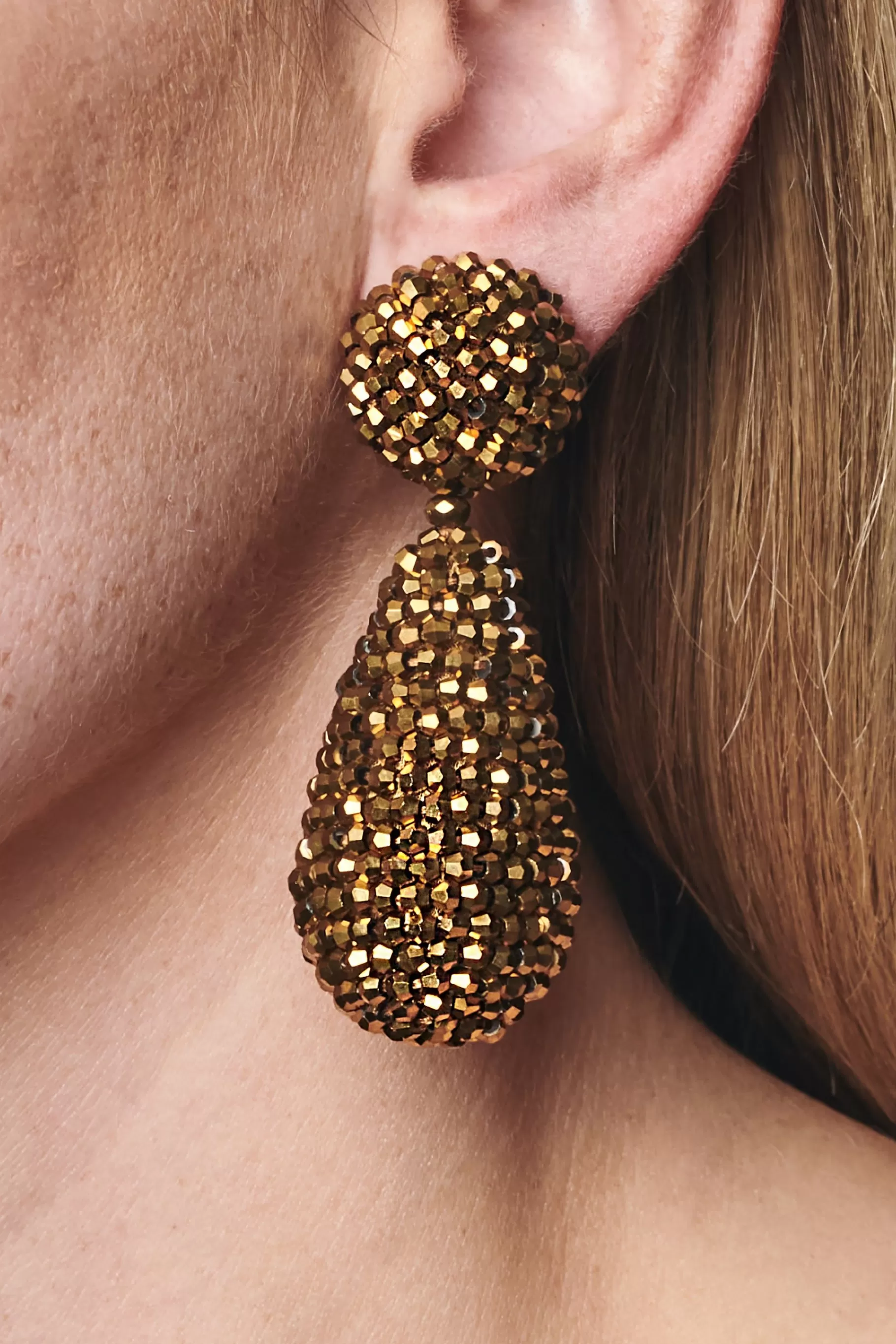 Earrings-Sachin & Babi Earrings Alena Earrings-Metallic Faceted Beads