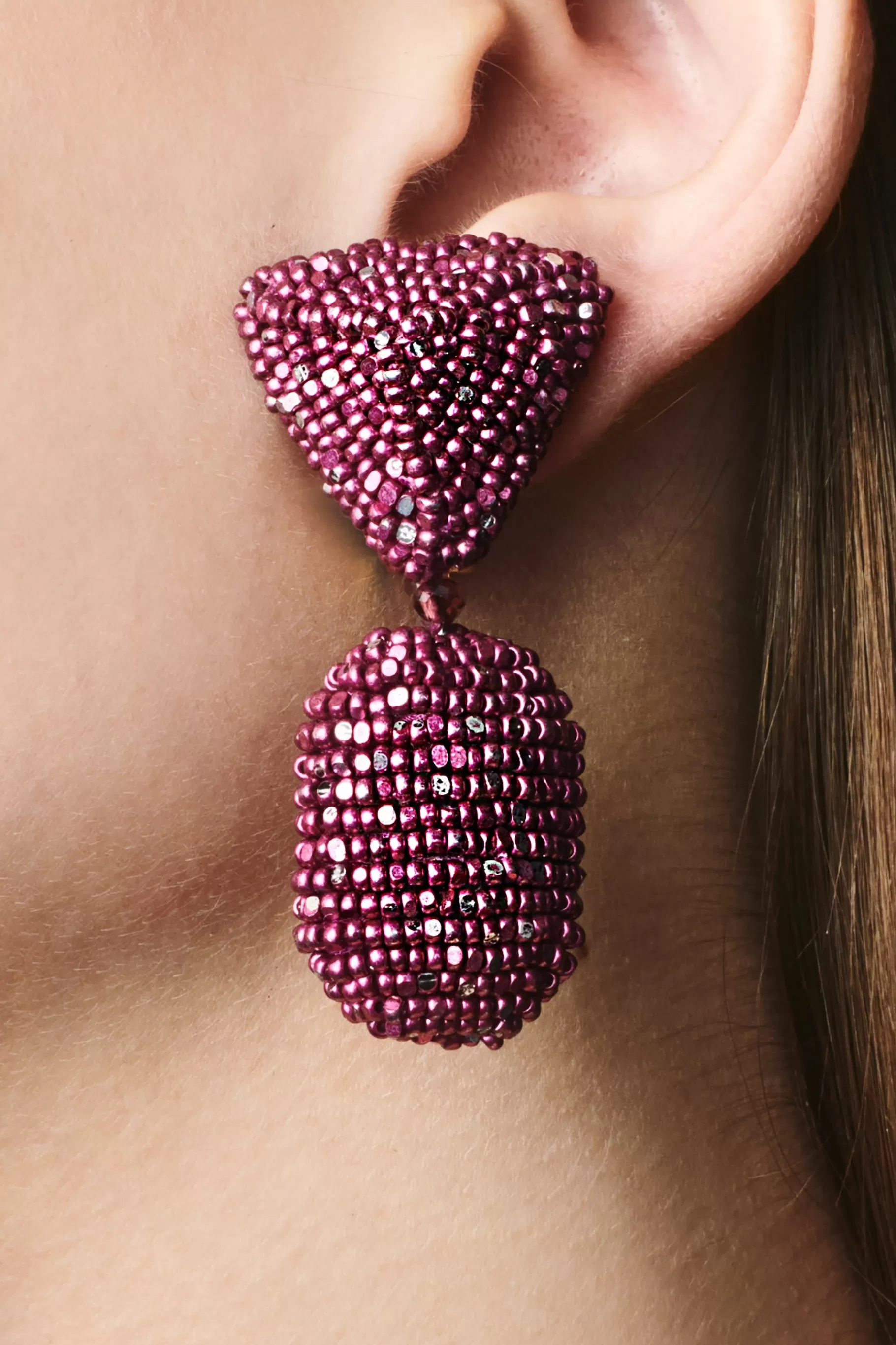 Earrings-Sachin & Babi Earrings Chrystie Earrings-Metallic Faceted Beads
