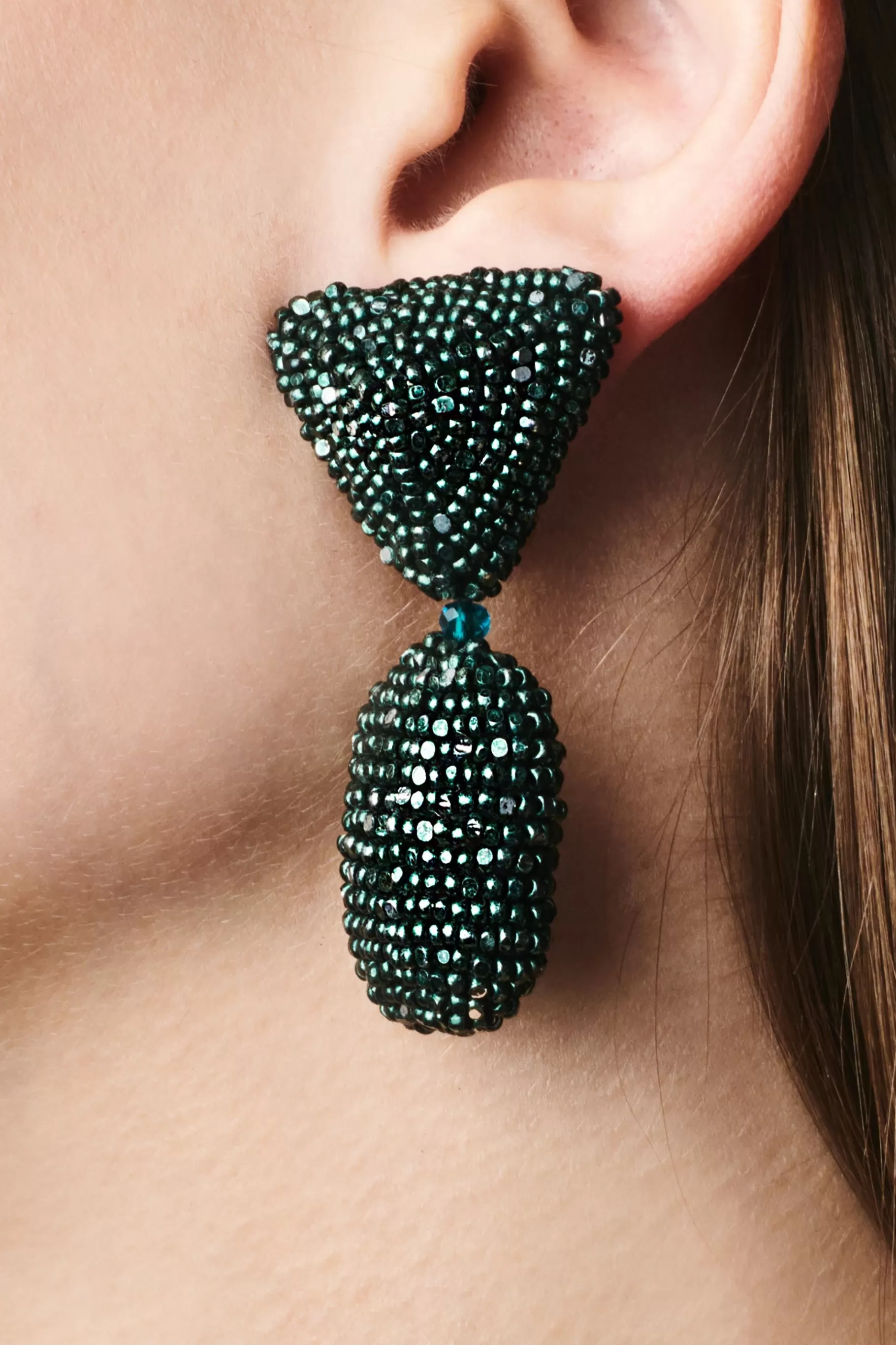 Earrings-Sachin & Babi Earrings Chrystie Earrings-Metallic Faceted Beads