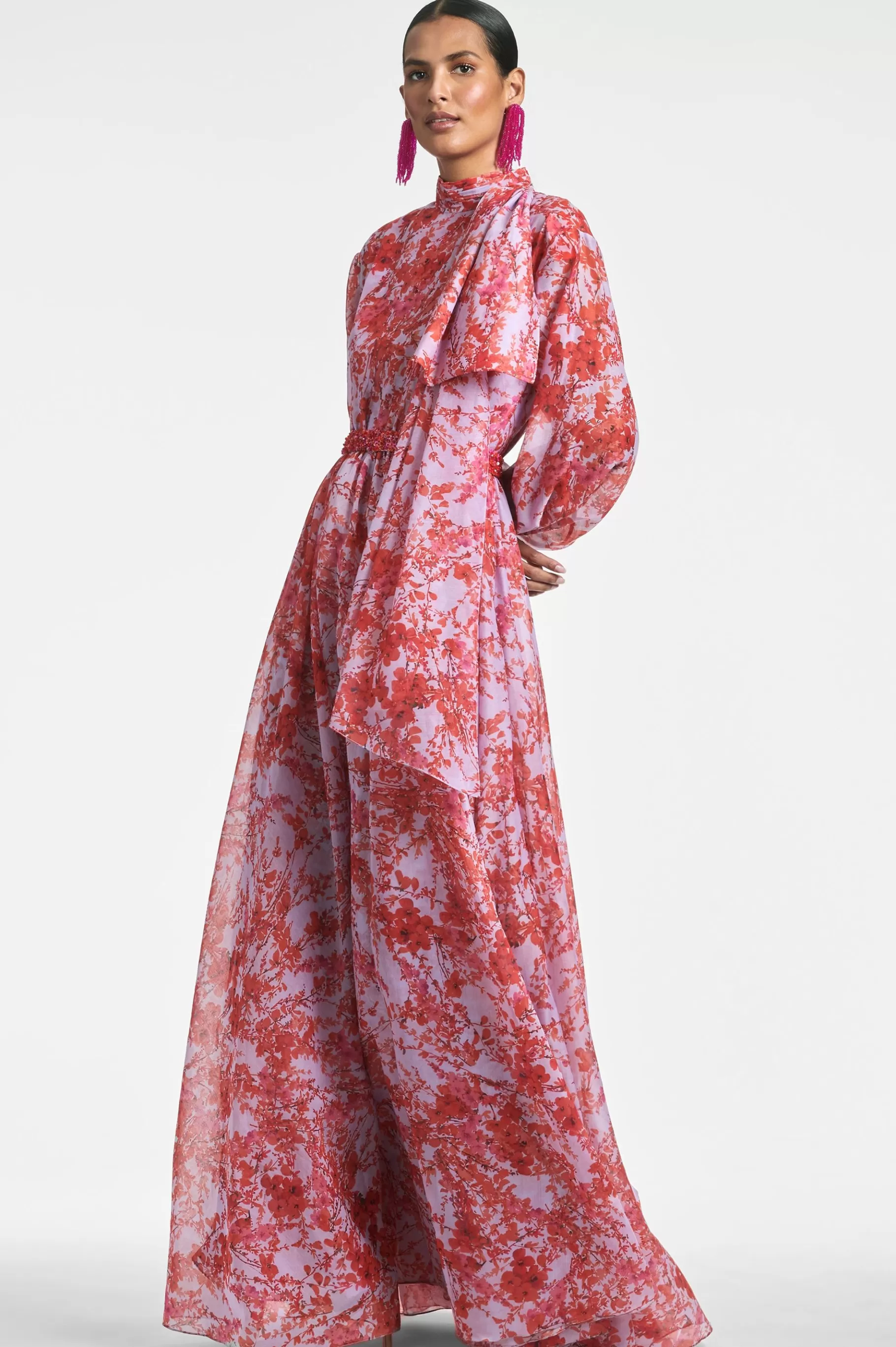 Gowns-Sachin & Babi Gowns Cinzia Gown-Amaranthus Spray