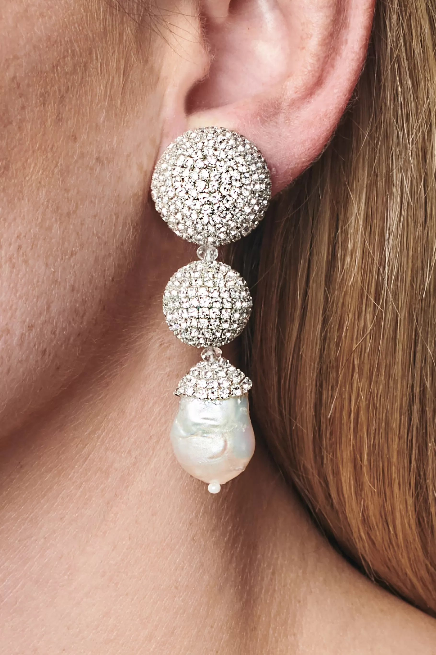 Earrings-Sachin & Babi Earrings Maribel Earrings-Crystals/Baroque Pearl