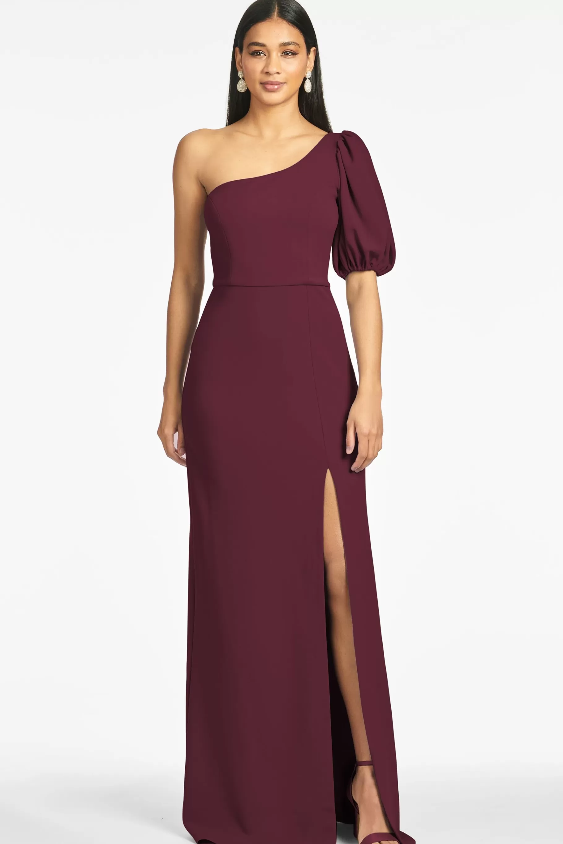 Gowns-Sachin & Babi Gowns Nadia 4-Way Stretch Crepe Gown