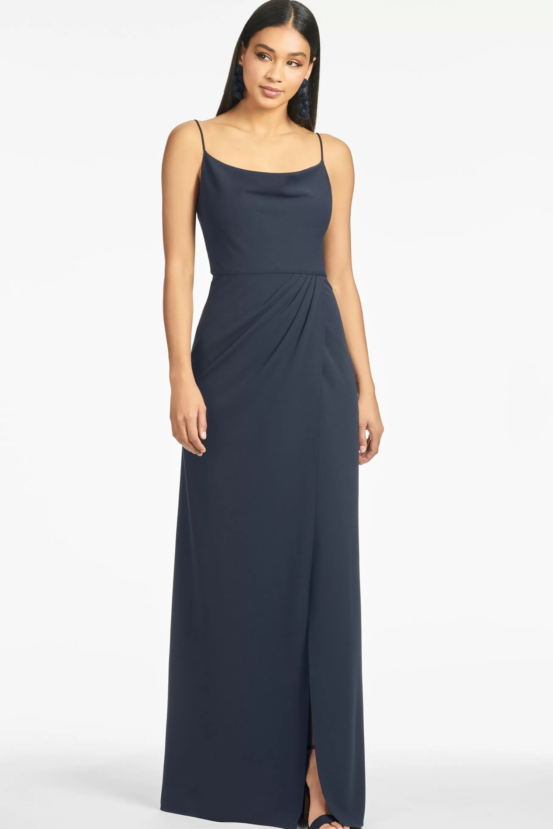 Gowns-Sachin & Babi Gowns Paulina 4-Way Stretch Crepe Gown
