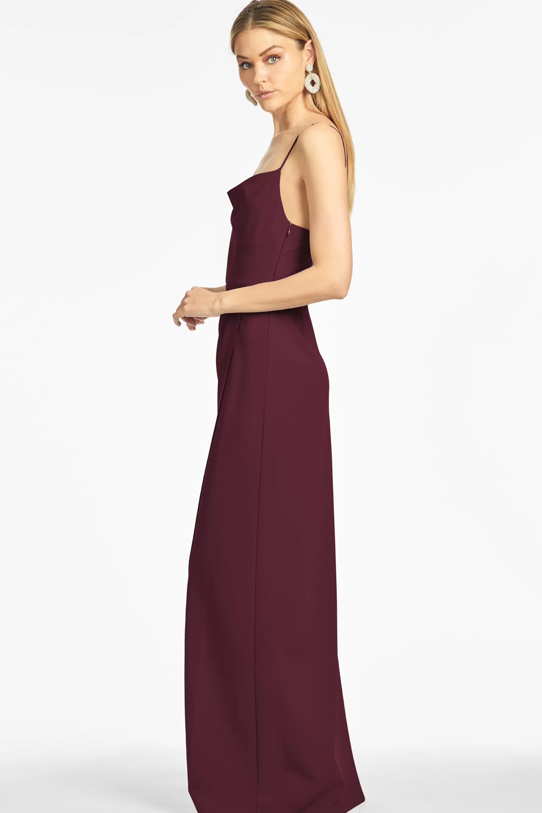 Gowns-Sachin & Babi Gowns Paulina 4-Way Stretch Crepe Gown