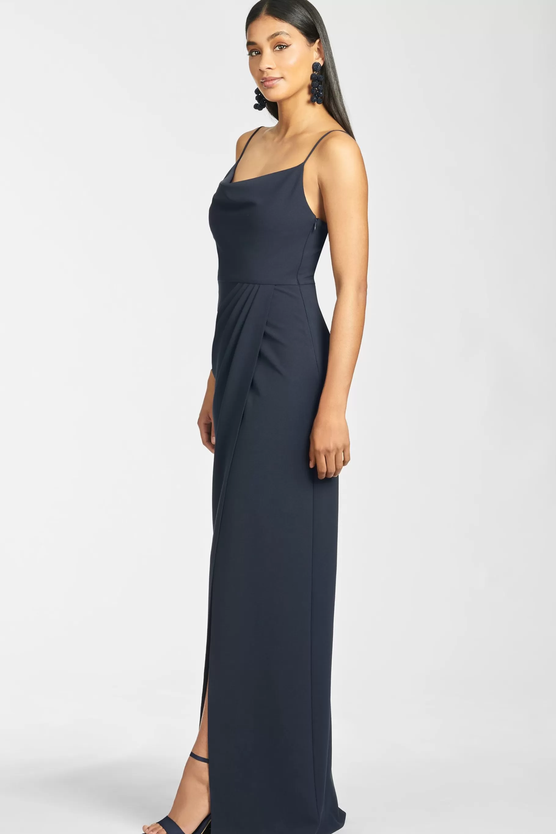 Gowns-Sachin & Babi Gowns Paulina 4-Way Stretch Crepe Gown