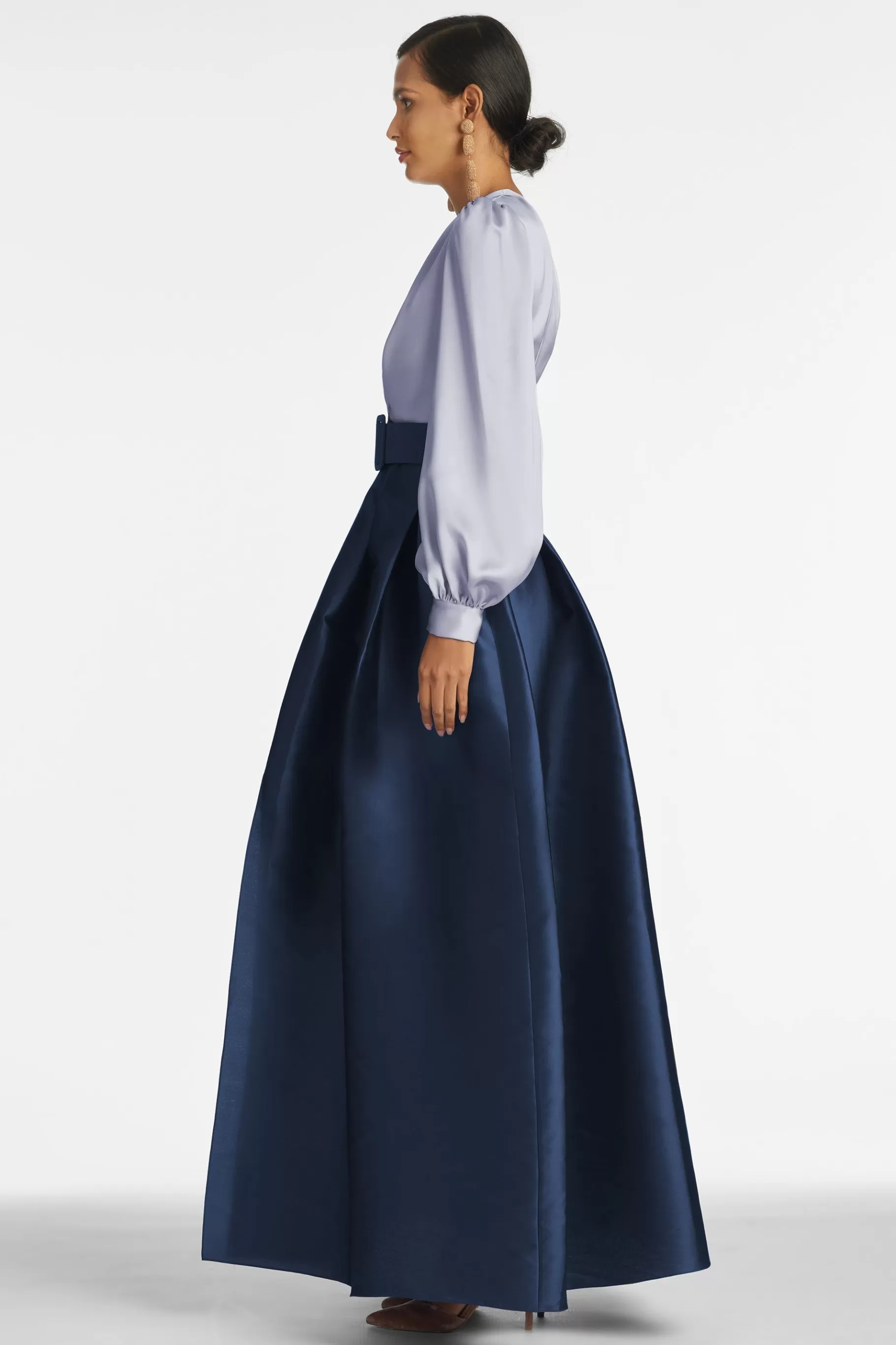 Gowns-Sachin & Babi Gowns Zoe Gown-Cool Grey/Night Sky
